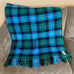 Bennington Weavers Wool Throw Blanket Vintage Blue Plaid 76 X 57 Gifts Loose Tag
