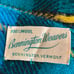 Bennington Weavers Wool Throw Blanket Vintage Blue Plaid 76 X 57 Gifts Loose Tag