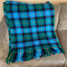 Bennington Weavers Wool Throw Blanket Vintage Blue Plaid 76 X 57 Gifts Loose Tag