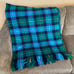 Bennington Weavers Wool Throw Blanket Vintage Blue Plaid 76 X 57 Gifts Loose Tag