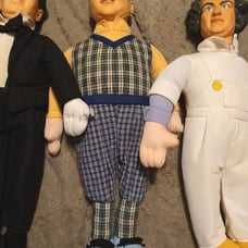 Three stooges play by play dolls