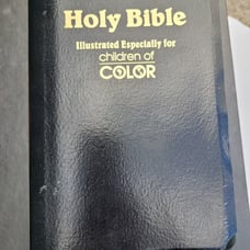 Used The Holy Bible for Children of Color, NIV, Illustrated, Burgundy Imitation