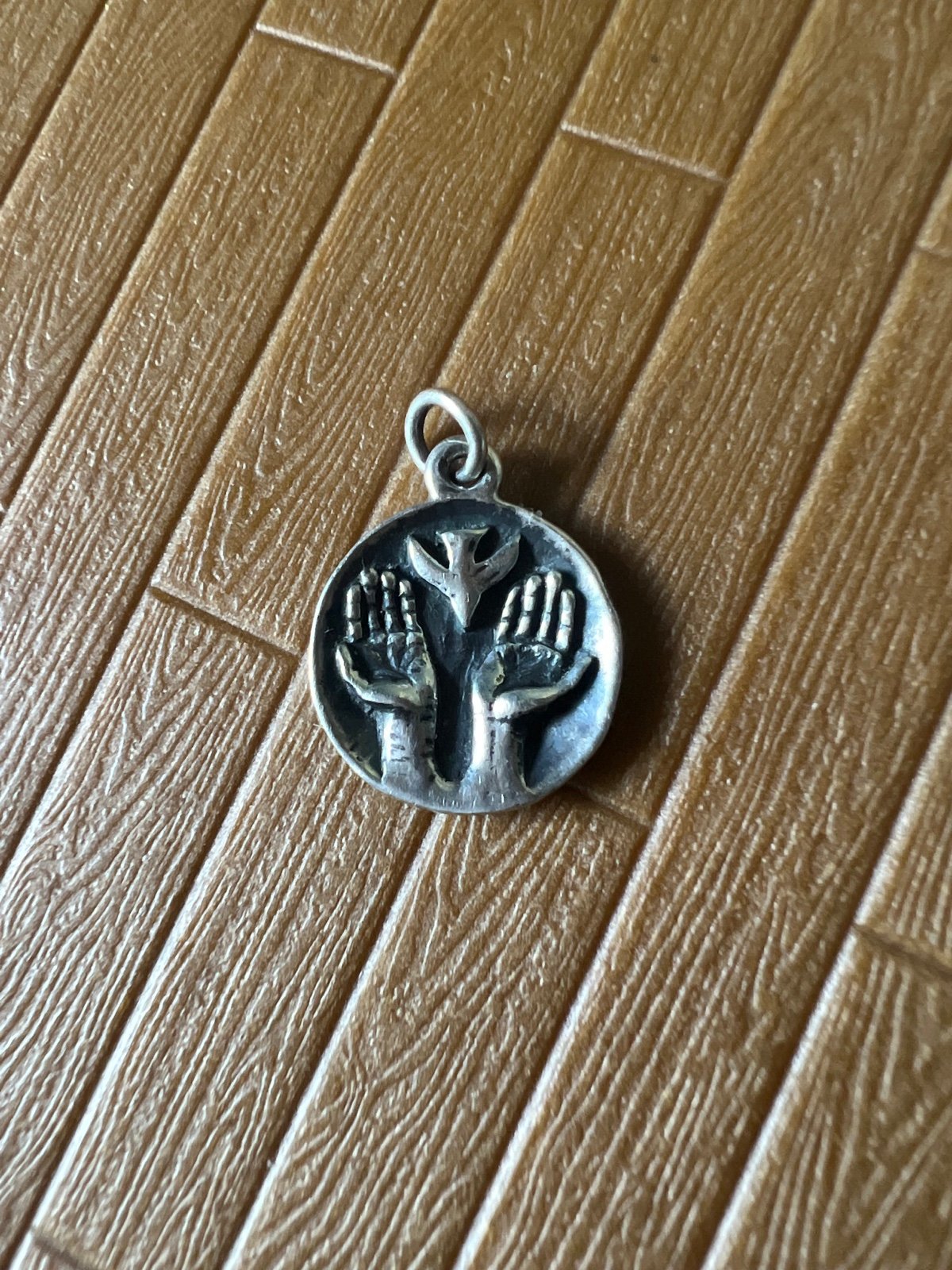 James Avery Rare Retired Jesus Hands Releasing Dove charm! 925