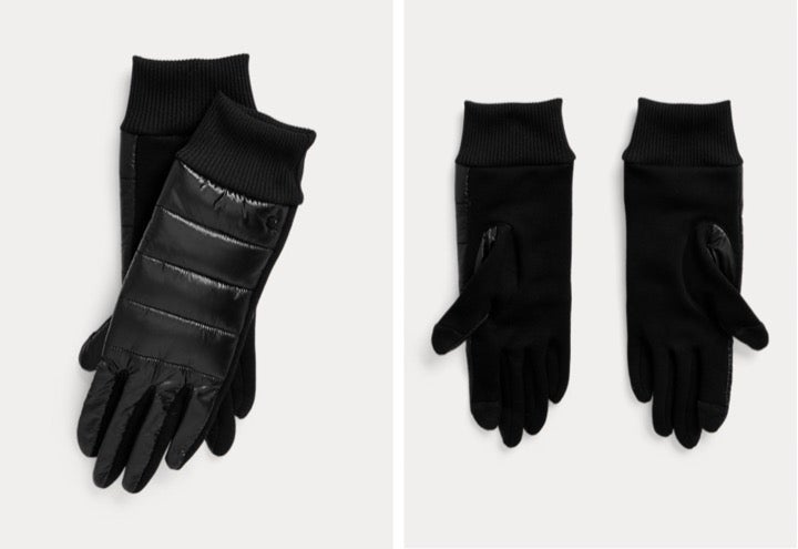 Ralph Lauren Tech Quilted Gloves, L