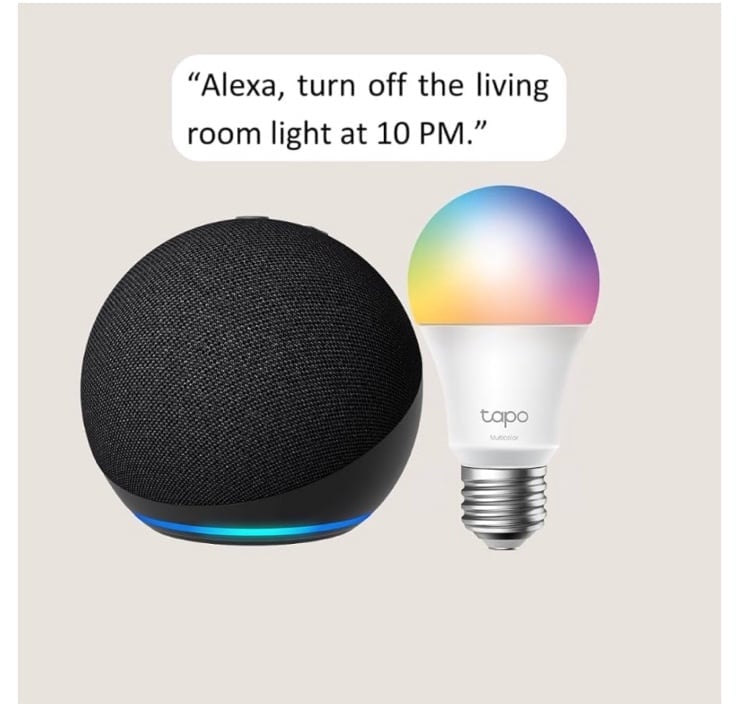 Echo Dot (5th gen)with Smart Color Bulb TP-Link