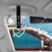 NEW 2PCS ARROW LOVE HEART GLOW GREEN JDM TSURIKAWA RING BLACK Handle Strap Drift