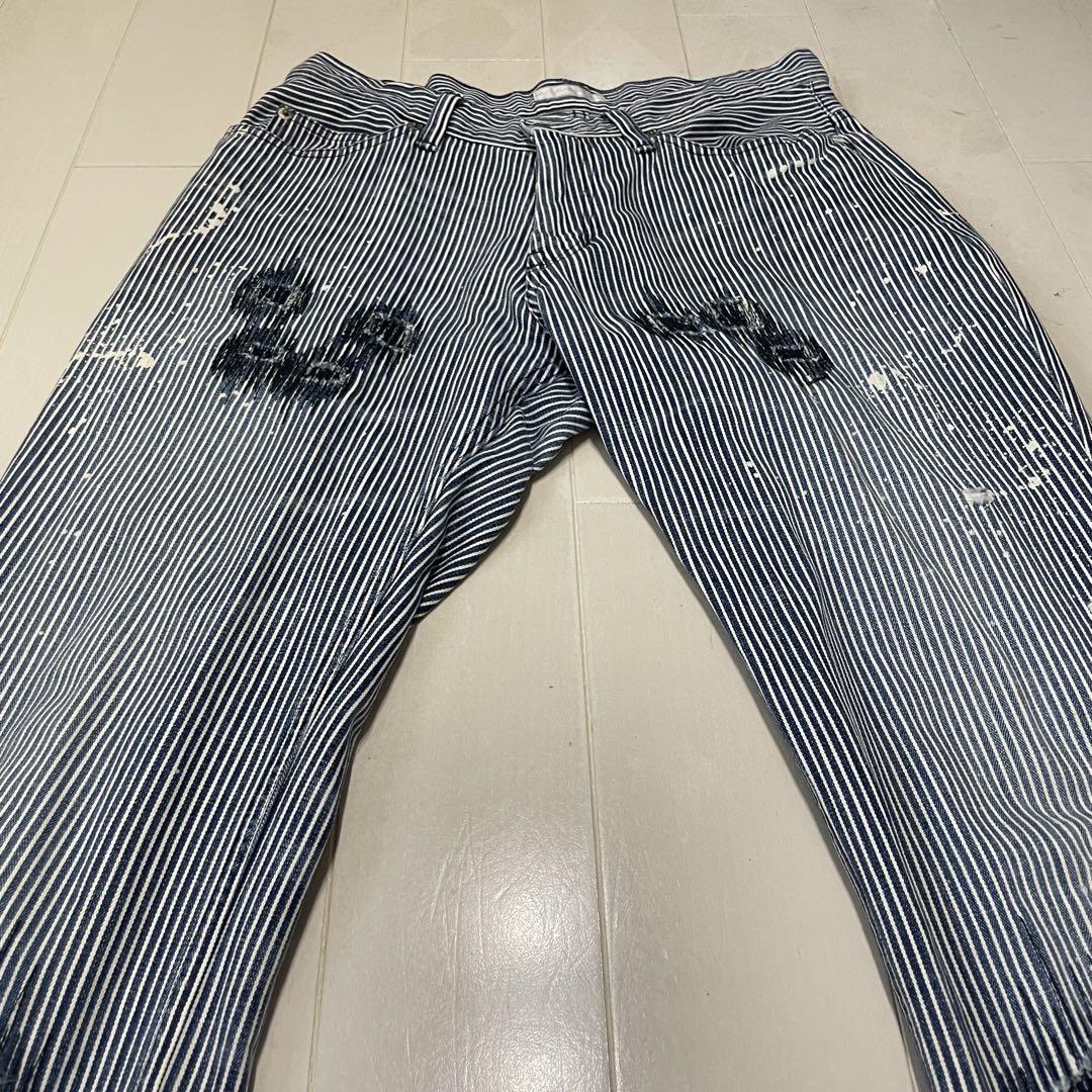 numbernine striped denim archive 90s y2k Heisei