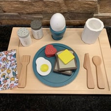 Hearth & Hand with Magnolia Wooden Toy Breakfast Tray