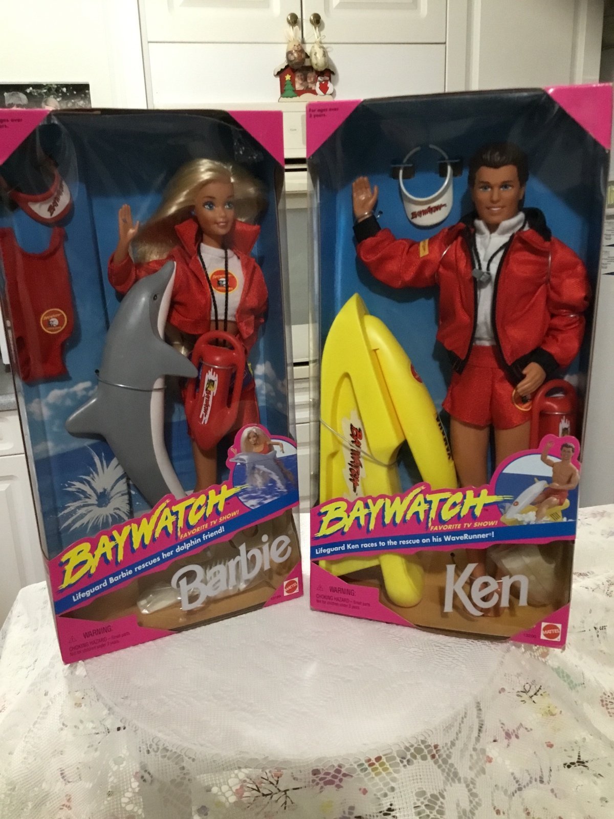 BayWatch Barbie and Ken 1994 New