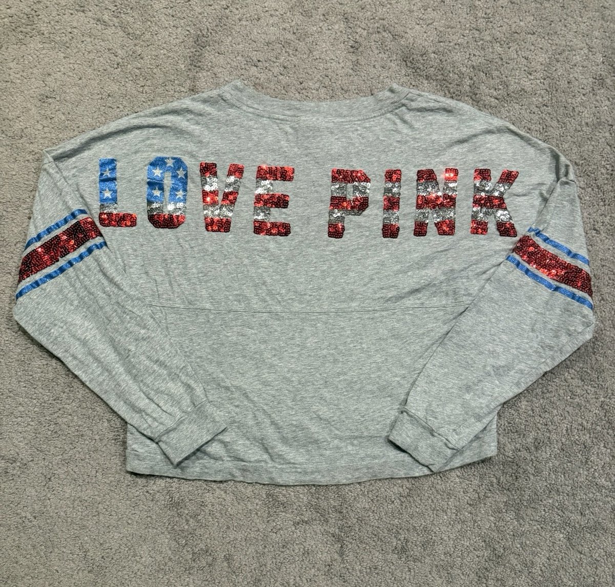 VS PINK Bling Fourth of July Shirt