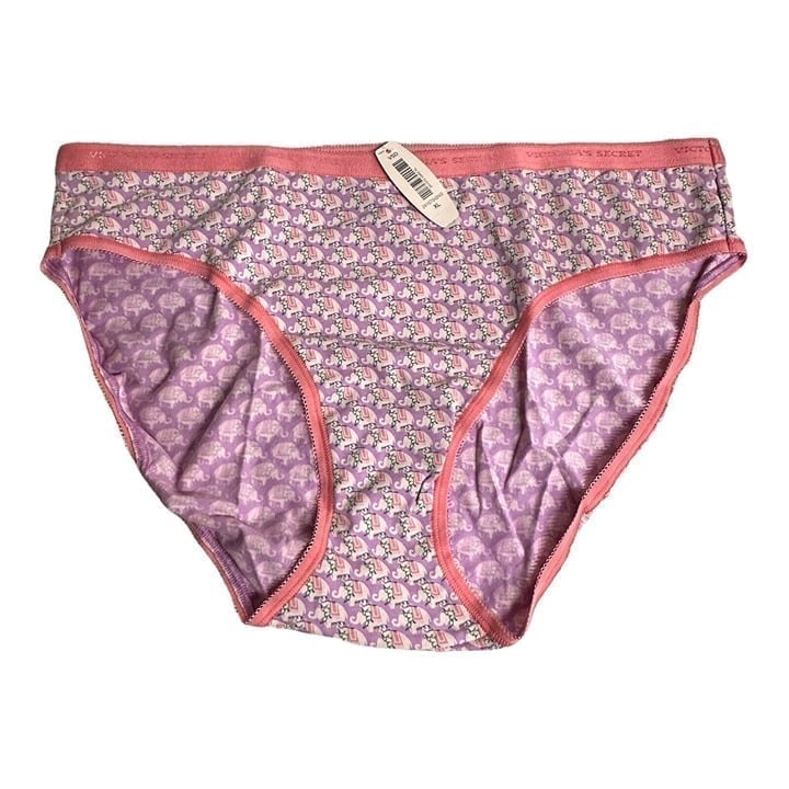 NWT Victoria's Secret Cotton Hi-Leg Brief Thin Signature Band XL Vintage