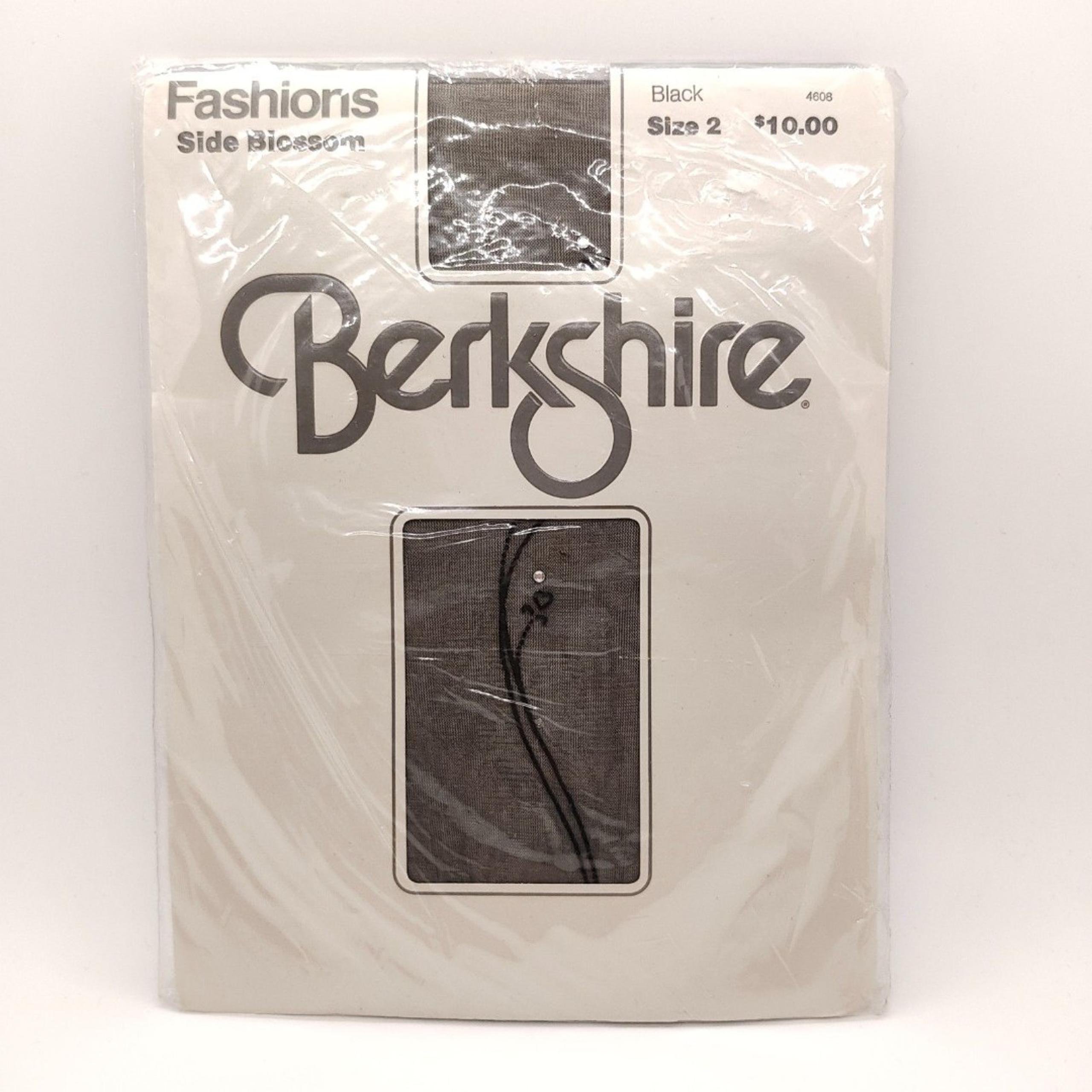 Berkshire FASHIONS Stockings Pantyhose Womens "Side Blossom" NIB VINTAGE 1985