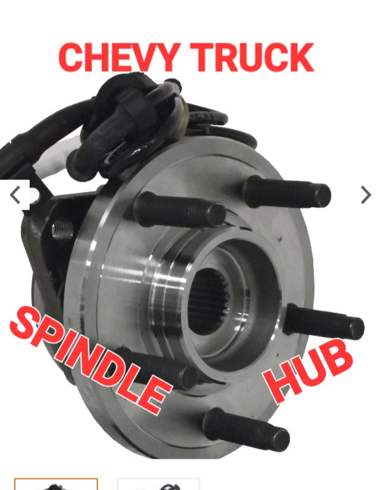 BEARINGS, HUB & SPINDLE