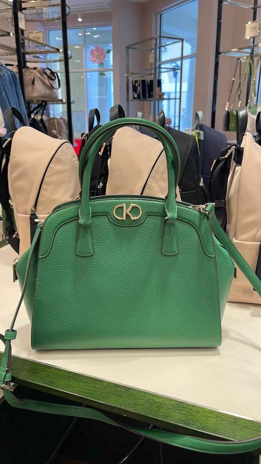 Kate Spade Kyla Large Satchel Green Bean NWT