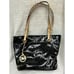 Michael Kors Logo Print Black Tote Size M #46939