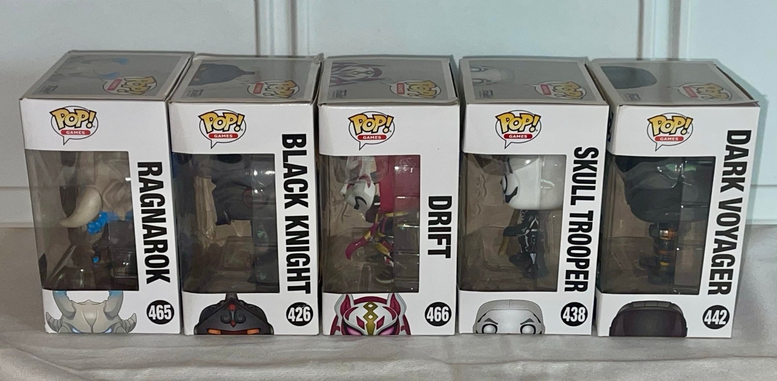 Funko Pop Lot of 5 (Fortnite Assorted) Drift, Dark Knight, Skull Trooper…Etc
