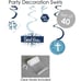 Blue Elegant Cross - Boy Religious Party Supplies - Banner Decoration Kit