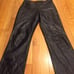 Vintage Leather Bootcut Pants