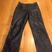 Vintage Leather Bootcut Pants