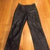 Vintage Leather Bootcut Pants
