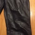 Vintage Leather Bootcut Pants