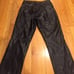 Vintage Leather Bootcut Pants