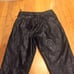 Vintage Leather Bootcut Pants