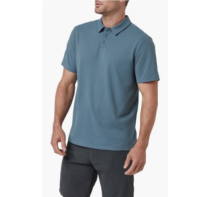 Vuori Men’s Gamepoint blue Polo Shirt Small