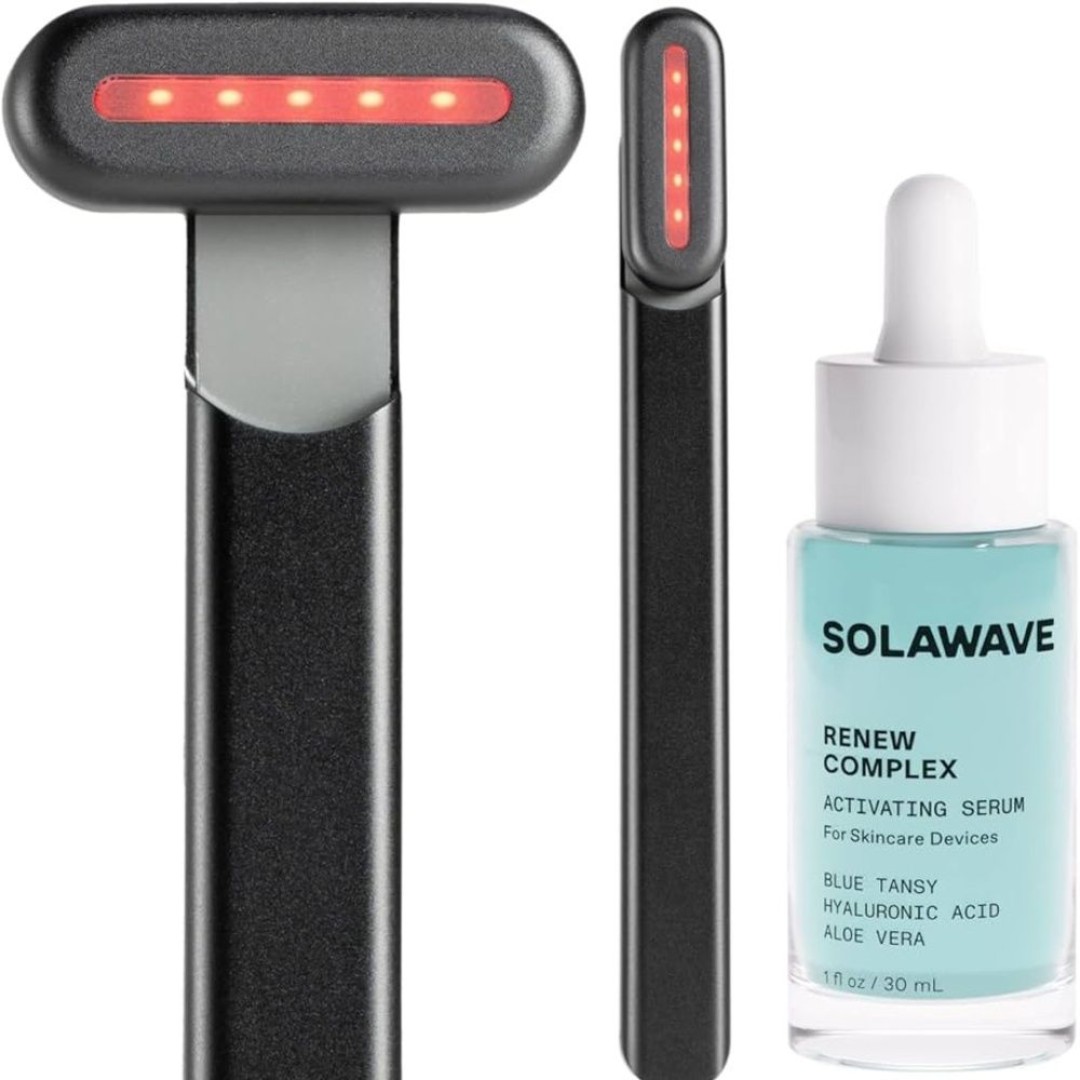 Solawave Advanced 4-in-1 Skincare Wand & Activating Serum - Matte Black