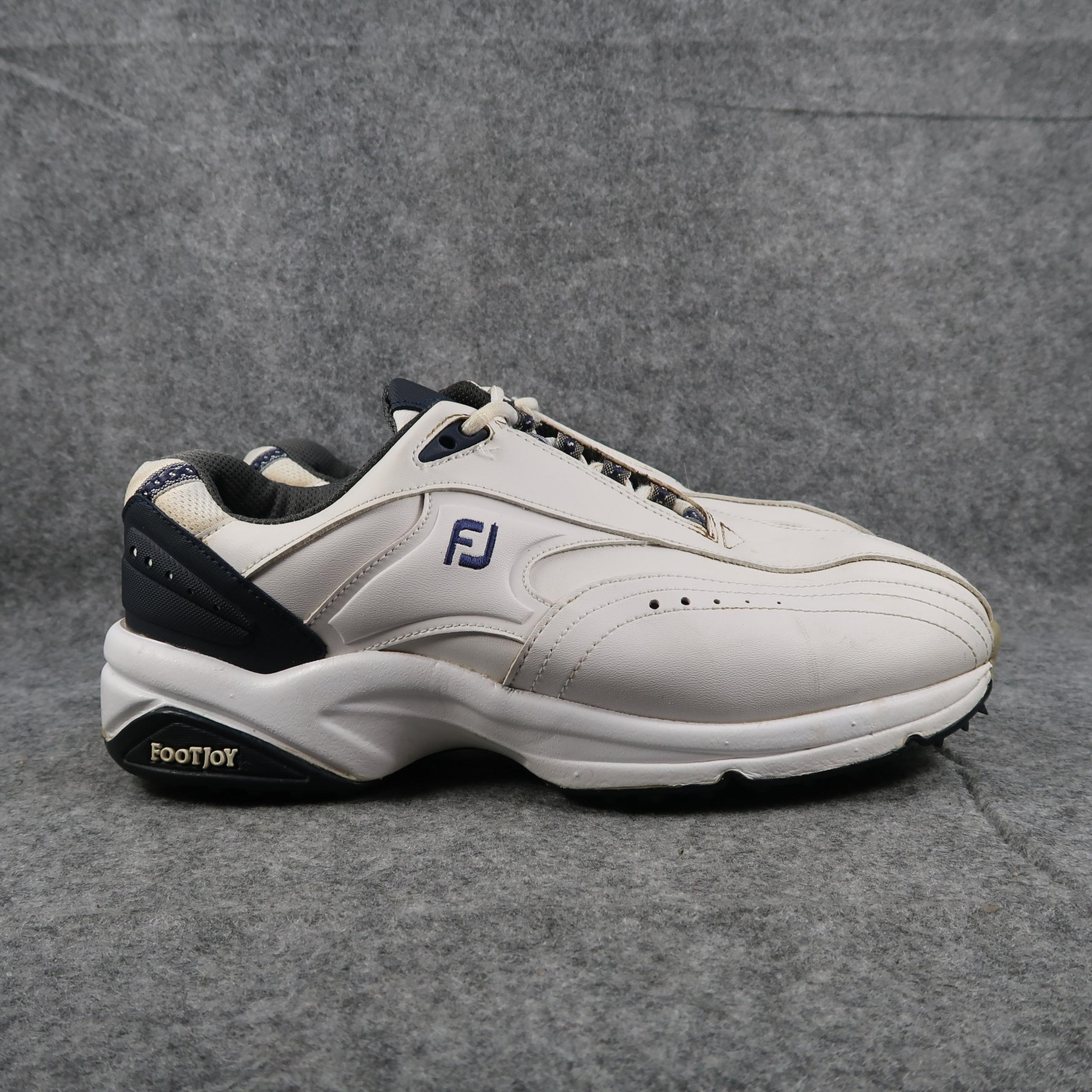 FootJoy Shoes Mens 9.5 Golf Sneaker White Lace Up Athletic Sport Spike Casual