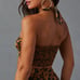 Vici Brown & Black Leopard Print Halter Top Bra