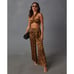 Vici Brown & Black Leopard Print Halter Top Bra