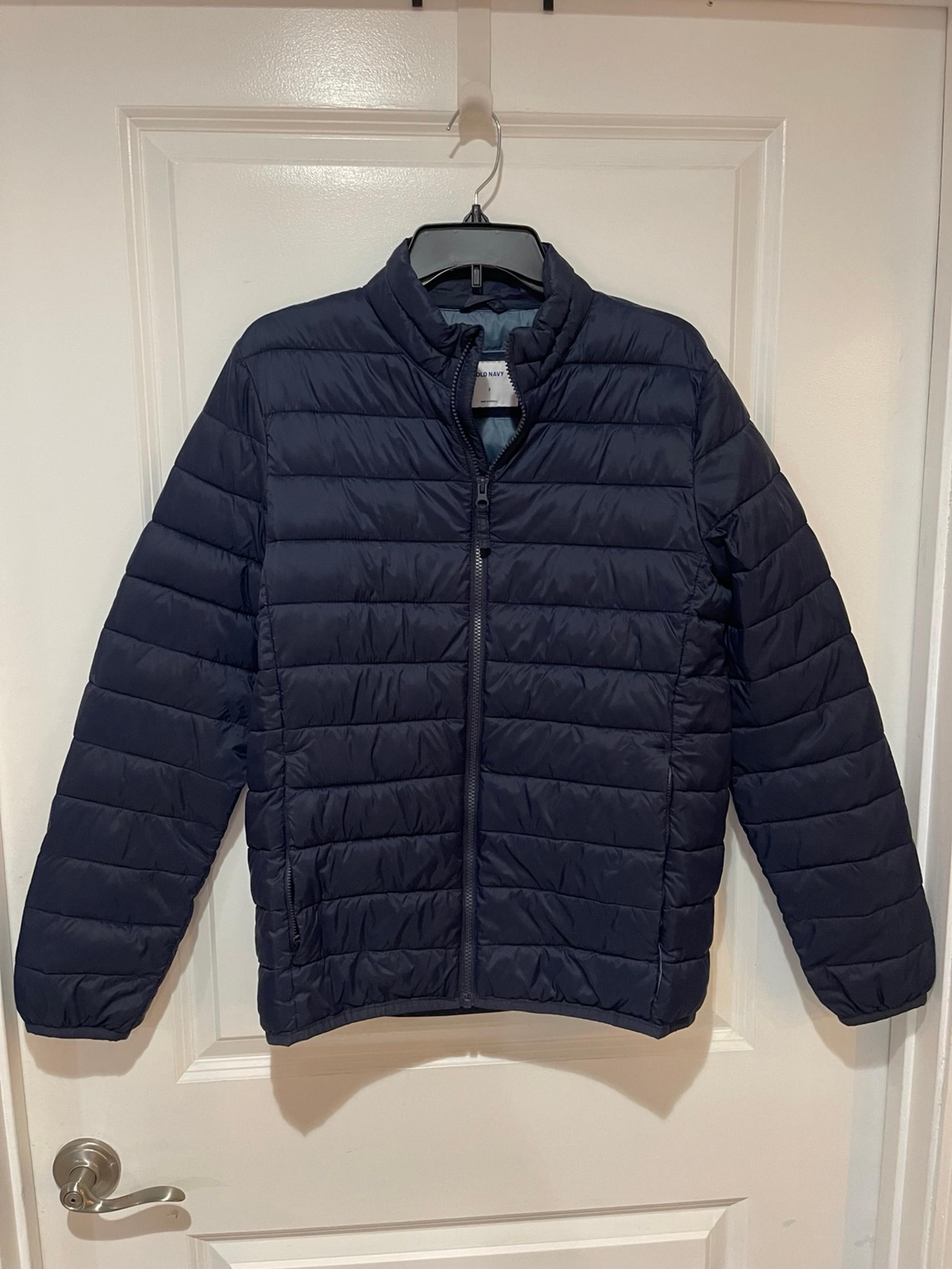 Old Navy men’s puffer navy blue jacket size S