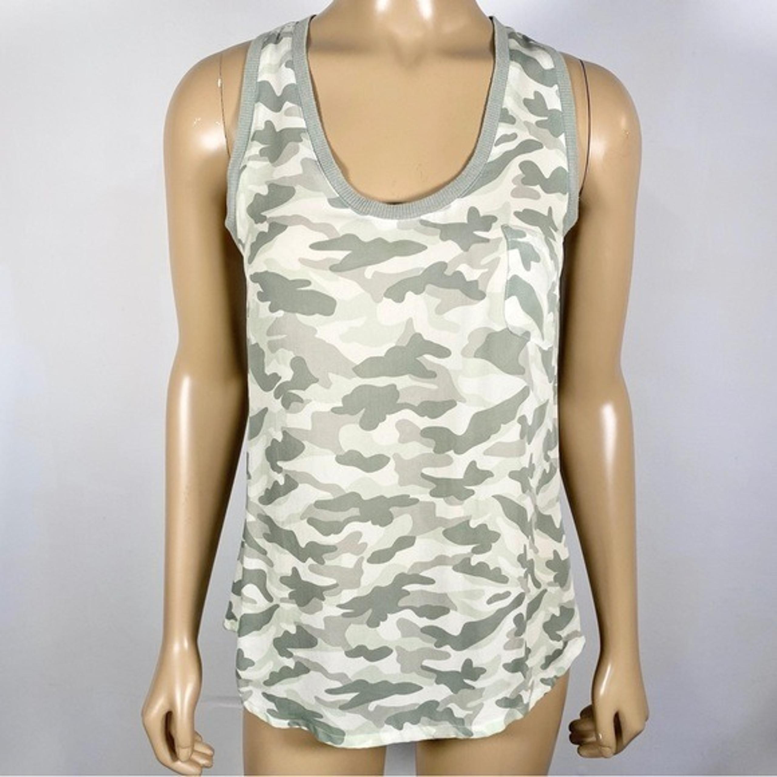 Joie Women’s Size Extra Small XS Camouflage Print 100% Silk Tank Top