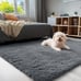4x5.9 Feet Soft Fluffy Shaggy Bedside Rug Machine Washable