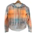 Magnlens Linden Tie Dye Orange Blue Full Zip Hoodie XS Horizon 145