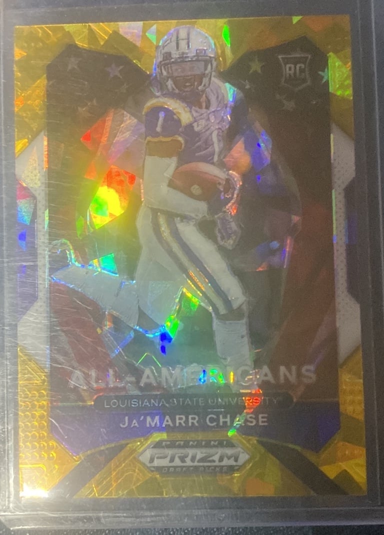 Rookie JaMarr Chase gold cracked ice