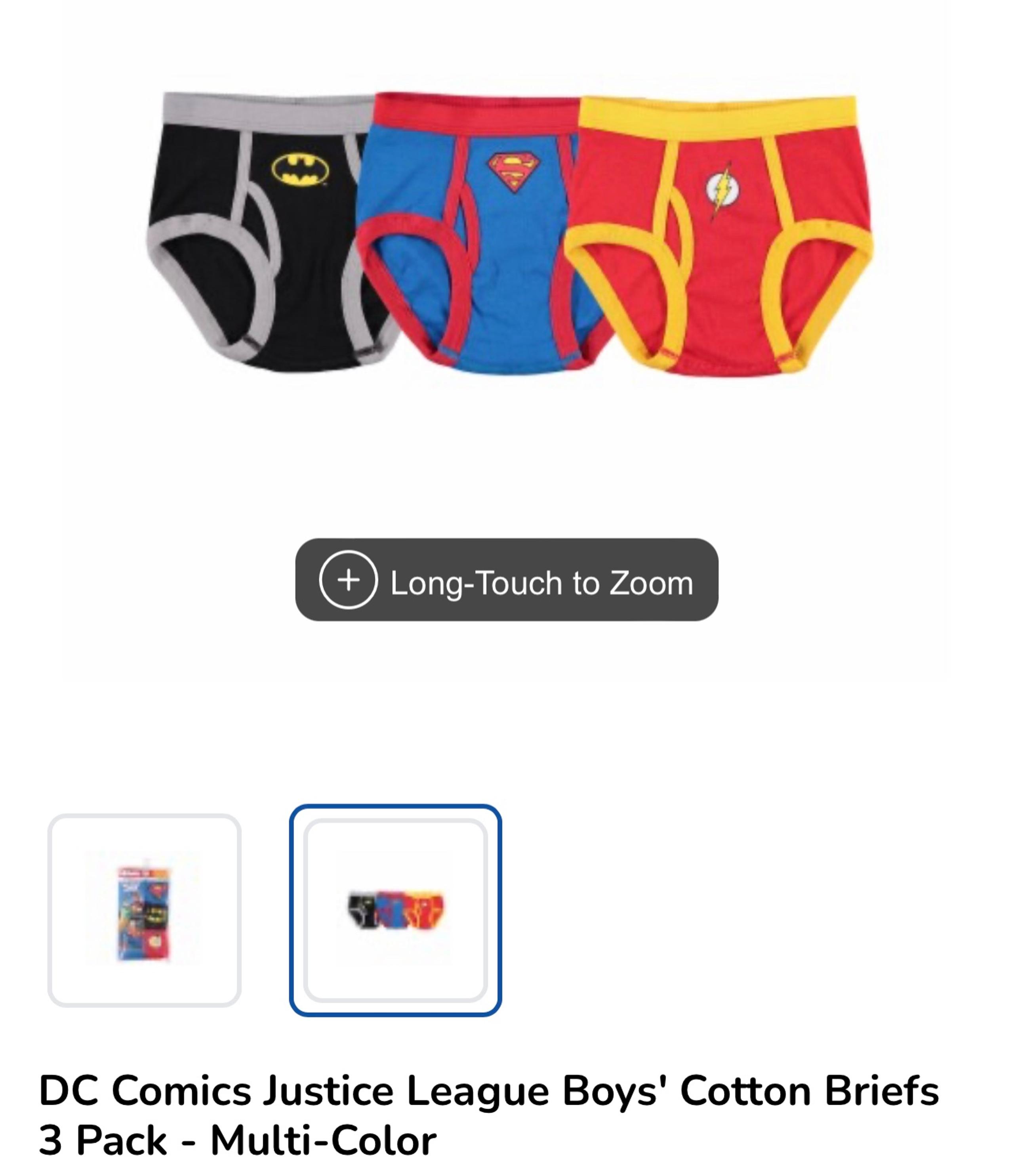 3 pack boys DC briefs