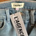 L'Agence Patchwork Two Tone Straight Leg Jeans Size 25 NWT