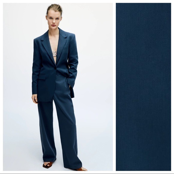 NWT. Zara Limited Edition Blue Oversized Blazer. Size. M
