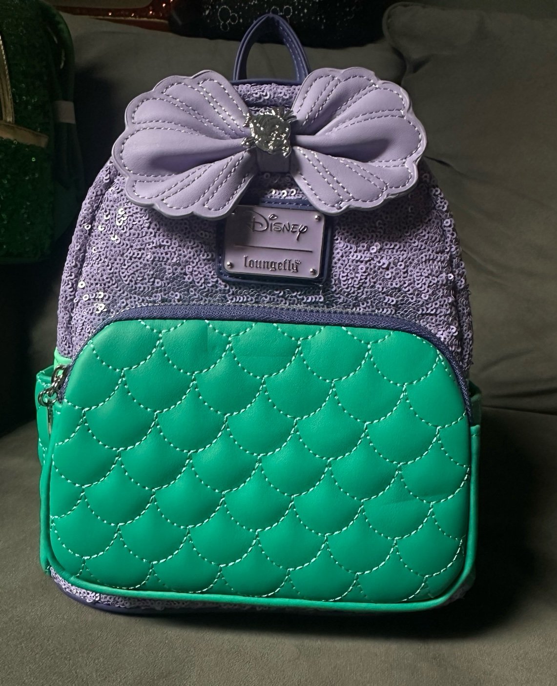 Disney Loungefly Ariel Sequin Mini Backpack