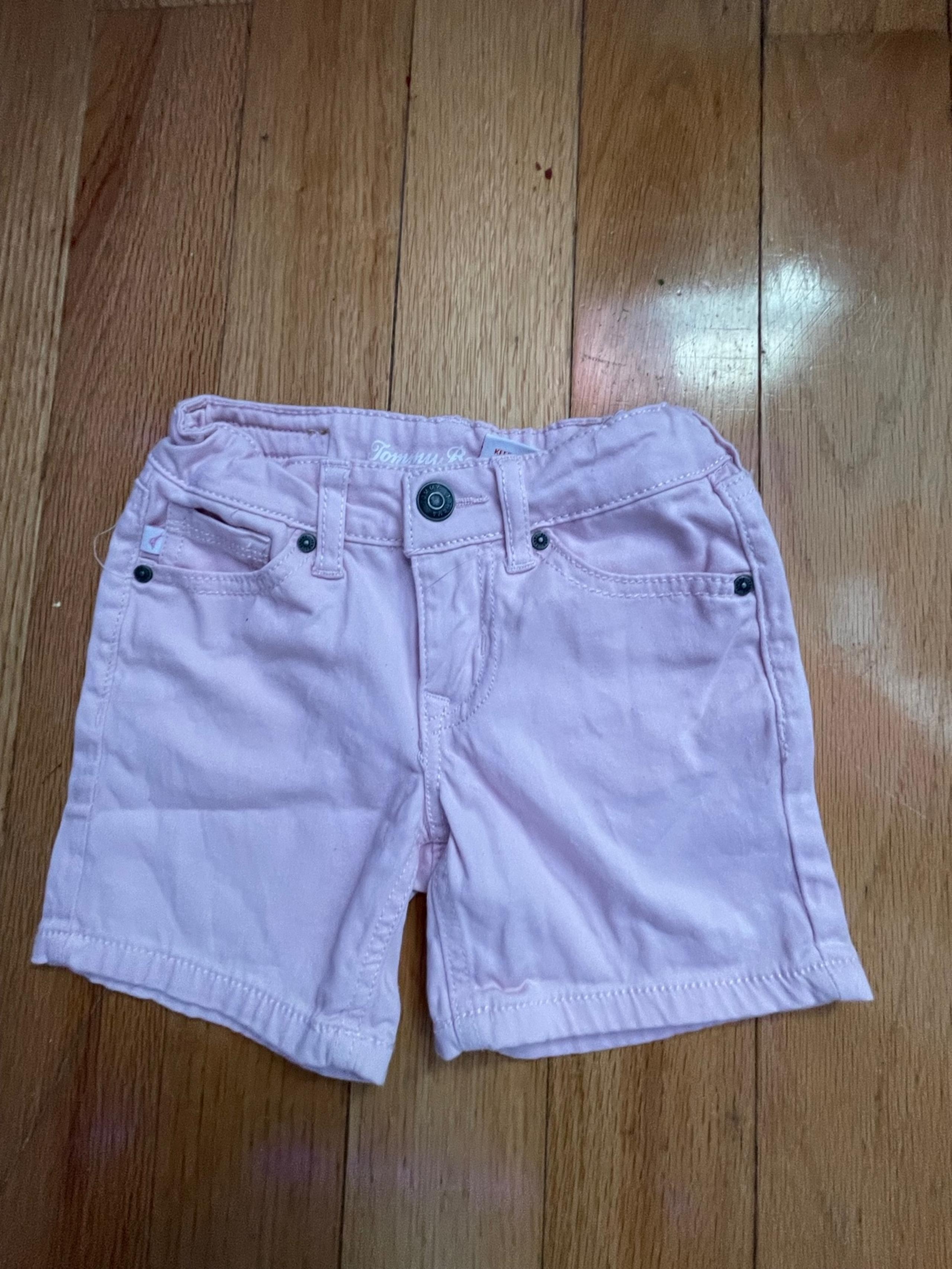 tommy bahama toddler girls pink shorts size 3/4