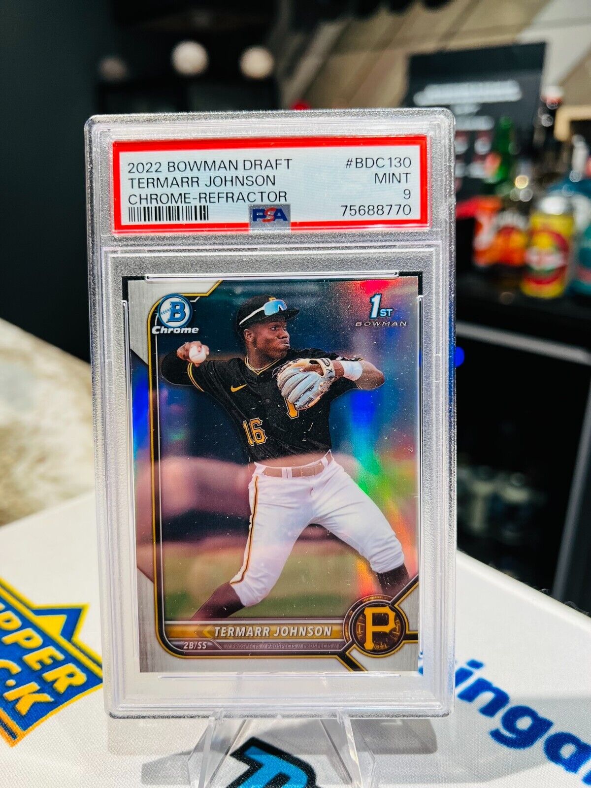 2022 Bowman Draft #BDC130 Termarr Johnson Chrome Refractor PSA 9 1st Bowman