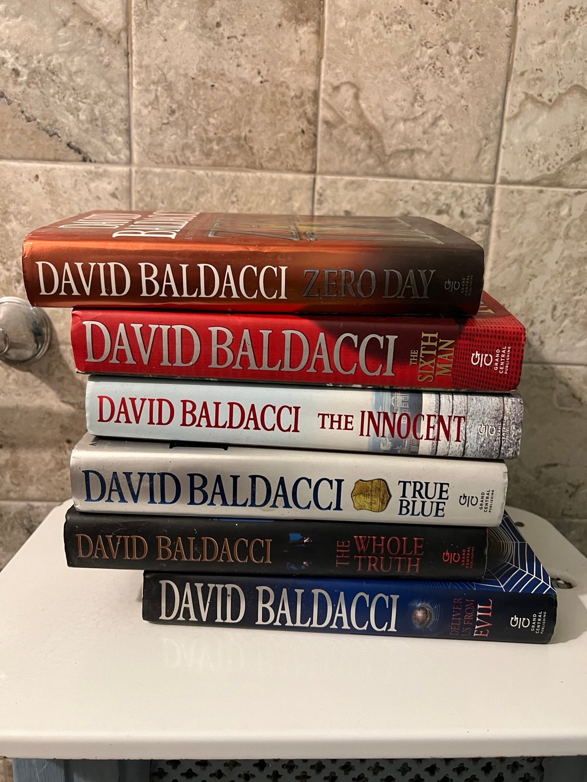 Set of 6 David Baldacci hardcover books