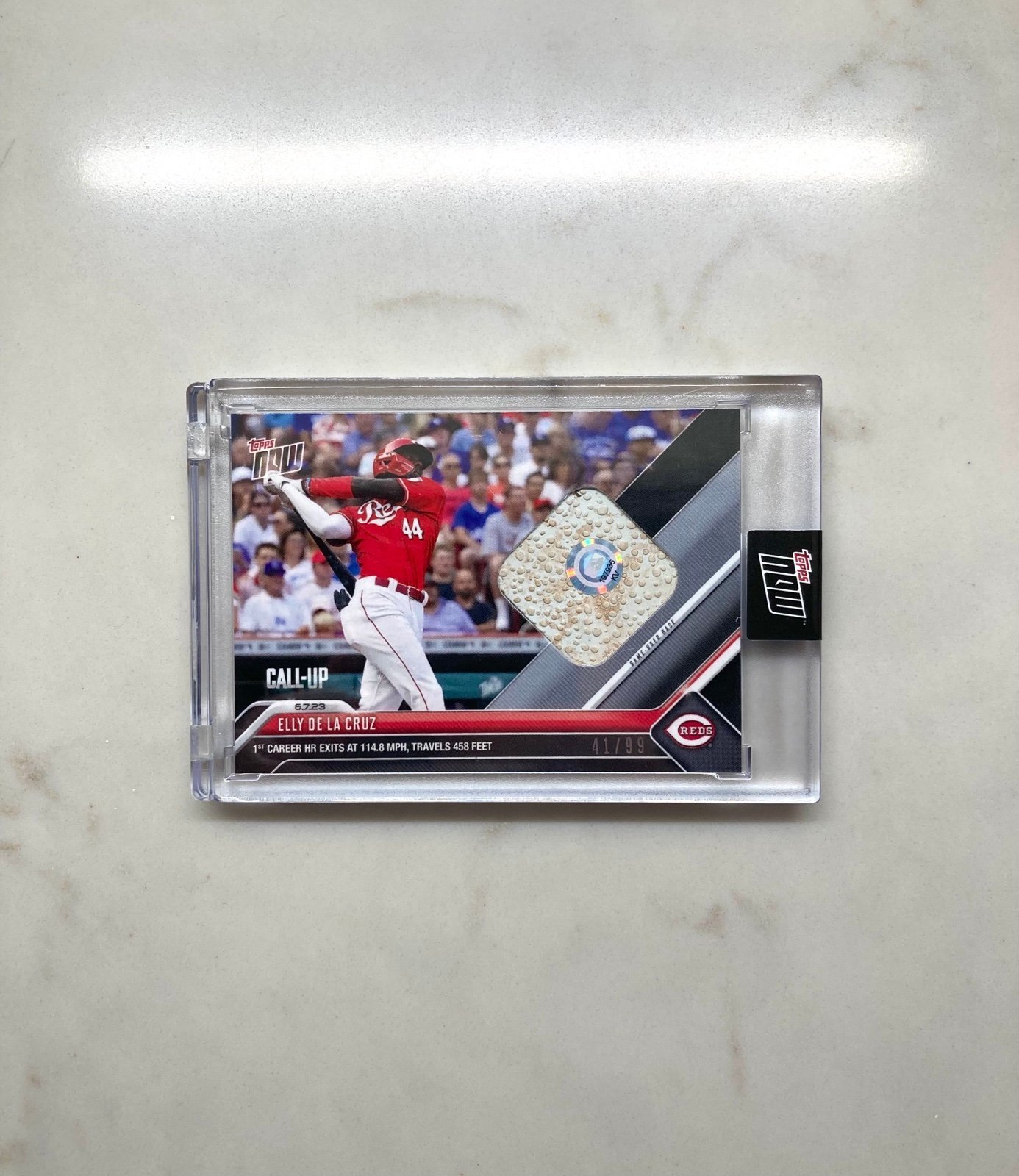 2023 Topps Now Elly De La Cruz Reds Game Used Base Relic /99