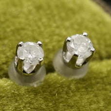.23ctw si2-I1 Natural Earth Mined Diamond Stud Earrings 14k Solid White Gold