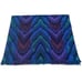 VTG Royal Court by Fieldcrest Mills Zig Zag Fringe Bath Towel Blue Green Purple