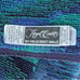 VTG Royal Court by Fieldcrest Mills Zig Zag Fringe Bath Towel Blue Green Purple
