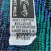 VTG Royal Court by Fieldcrest Mills Zig Zag Fringe Bath Towel Blue Green Purple