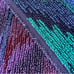 VTG Royal Court by Fieldcrest Mills Zig Zag Fringe Bath Towel Blue Green Purple
